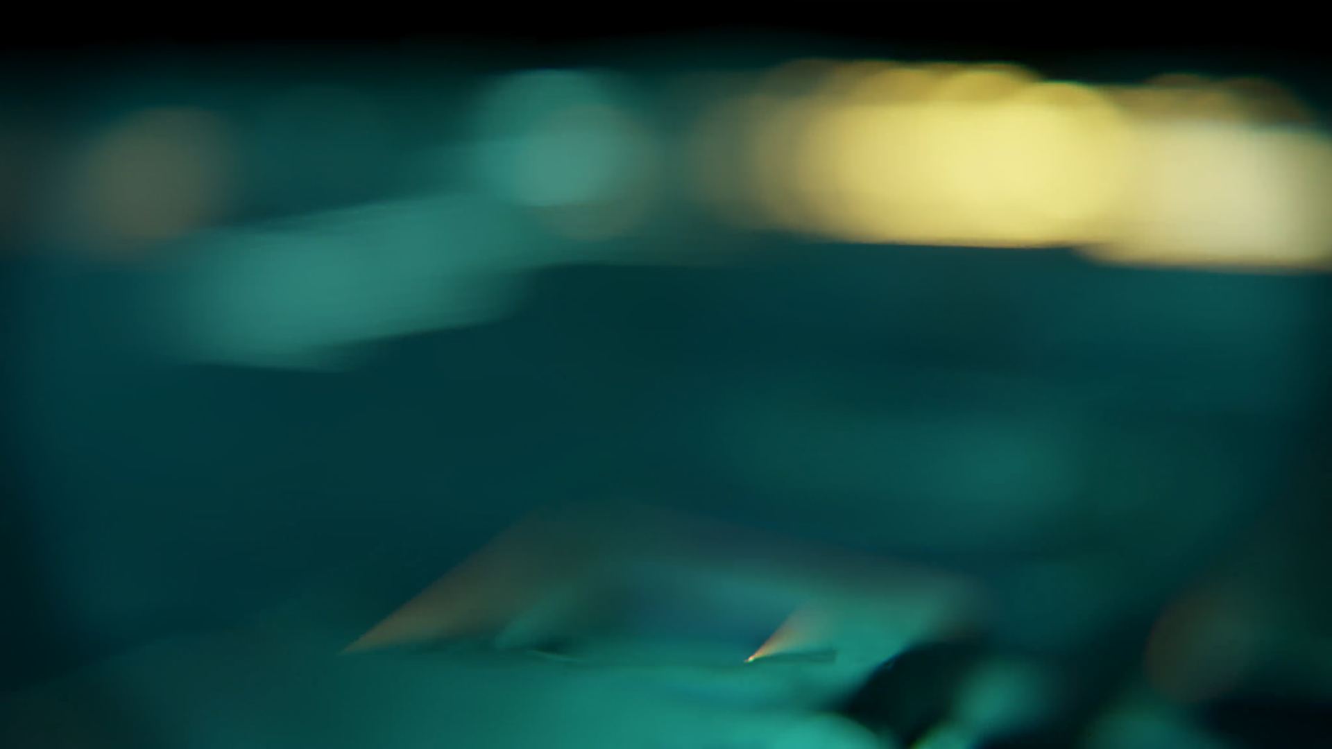 Abstract teal light field